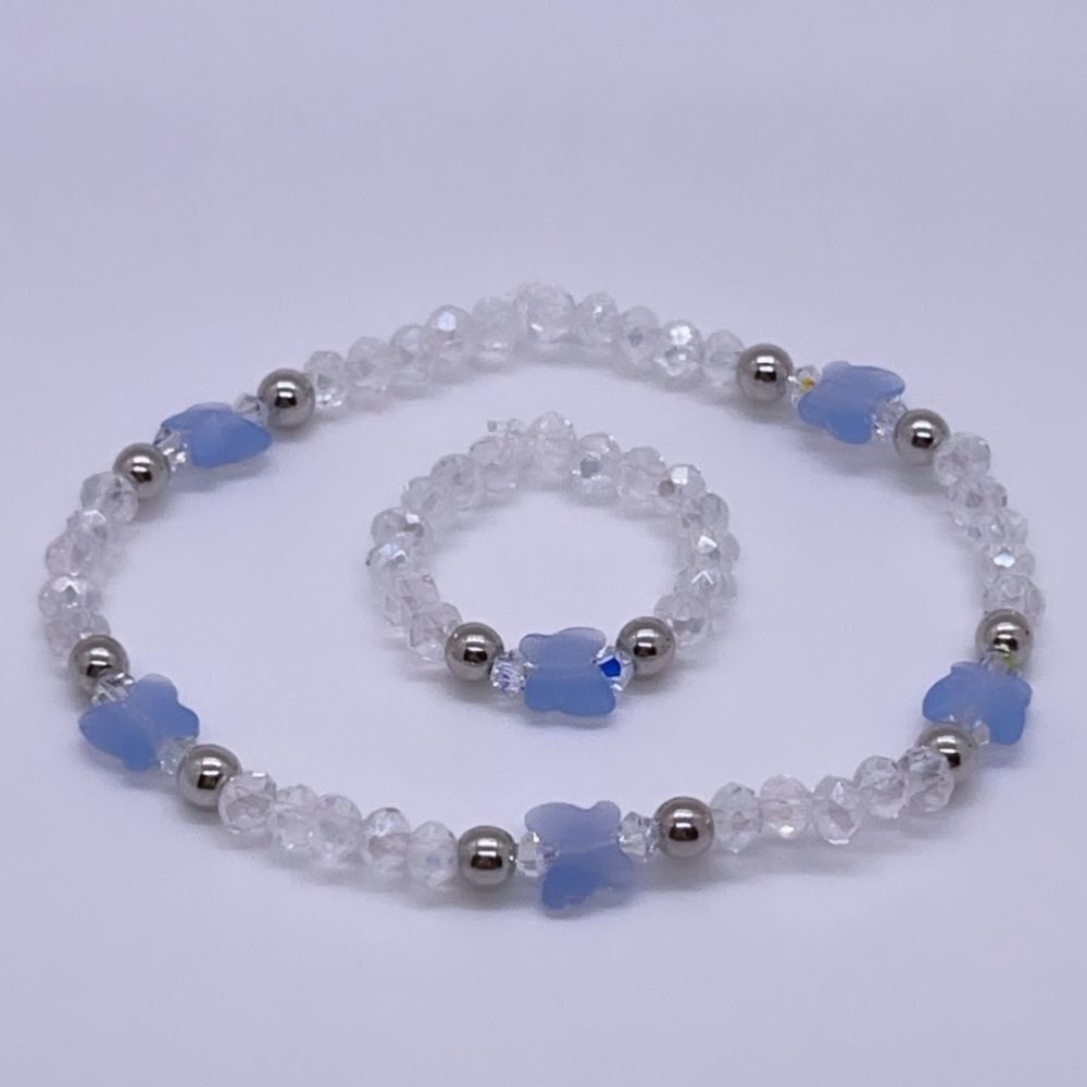 Wool + Pepper Co. Swarovski Butterfly Matching Set